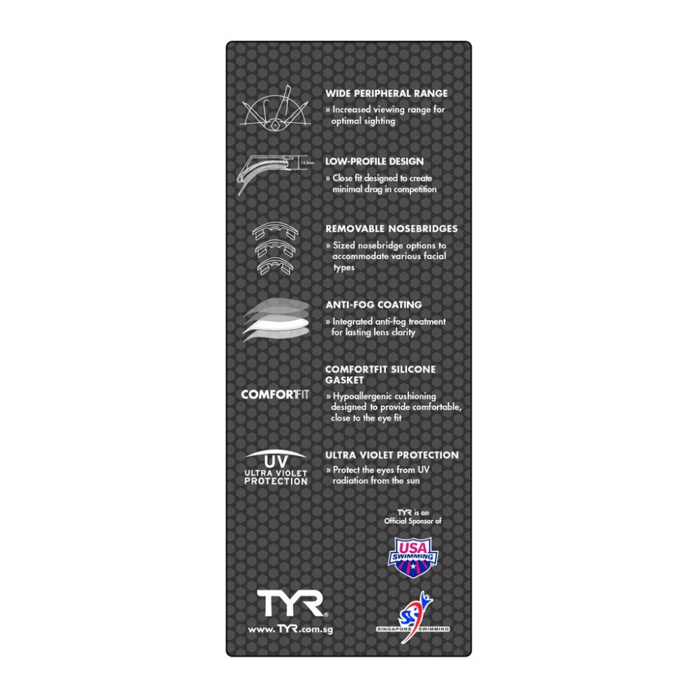 TYR Aquaflex Evo Metallised