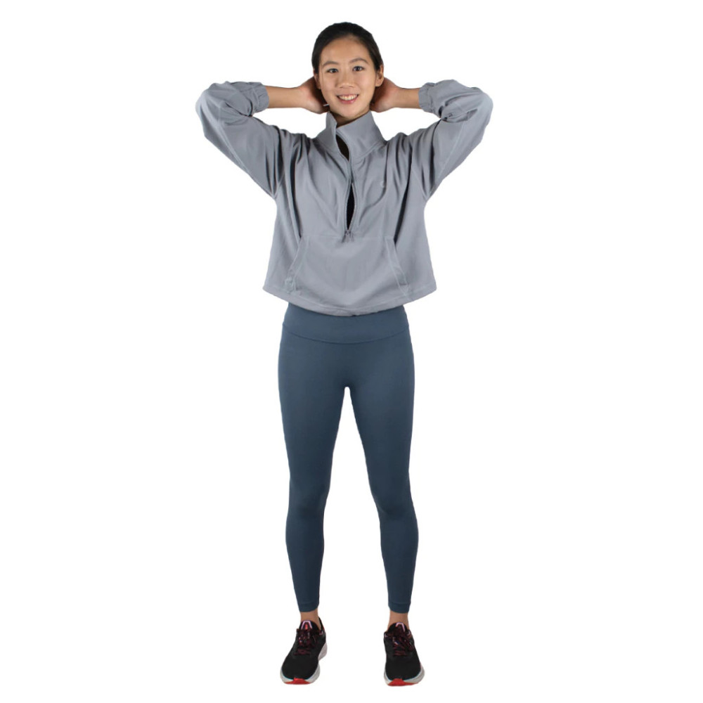 FIT Mason Mock Neck Active Woman Jacket 80 Pale Grey