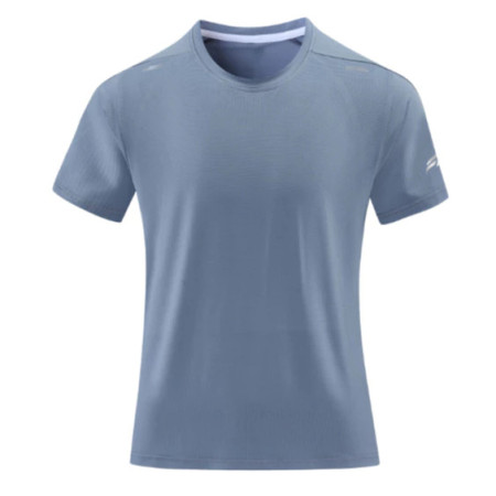 FIT Della Ladies Round Neck T-shirt - 82 Grey/Blue