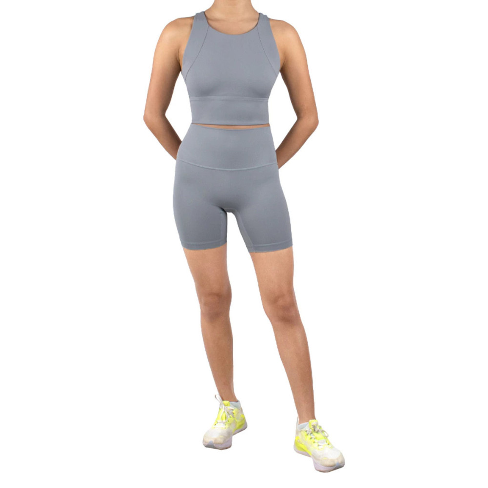 FIT Daria 6" Short Tights 80 Pale Grey