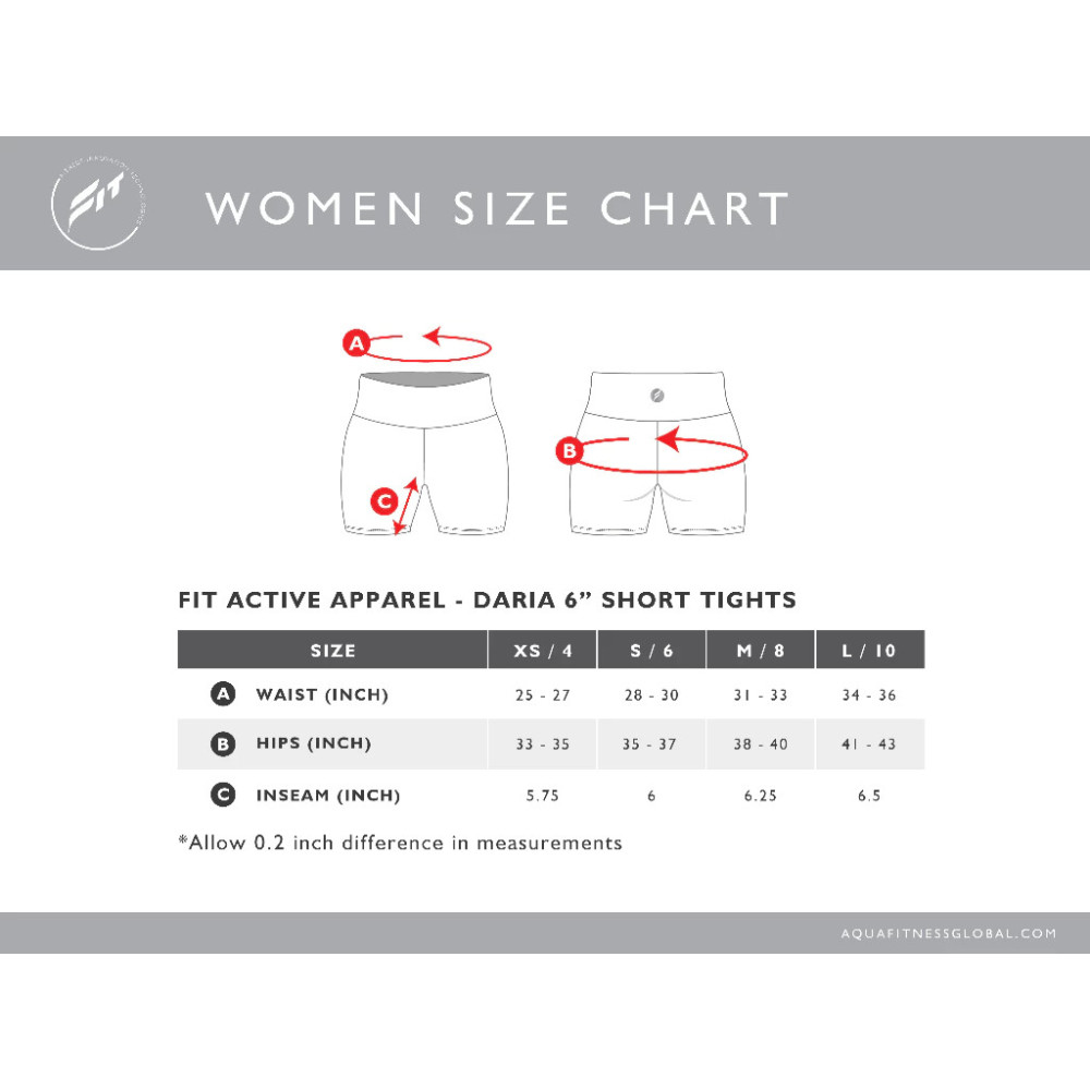 FIT Daria 6" Short Tights 80 Pale Grey