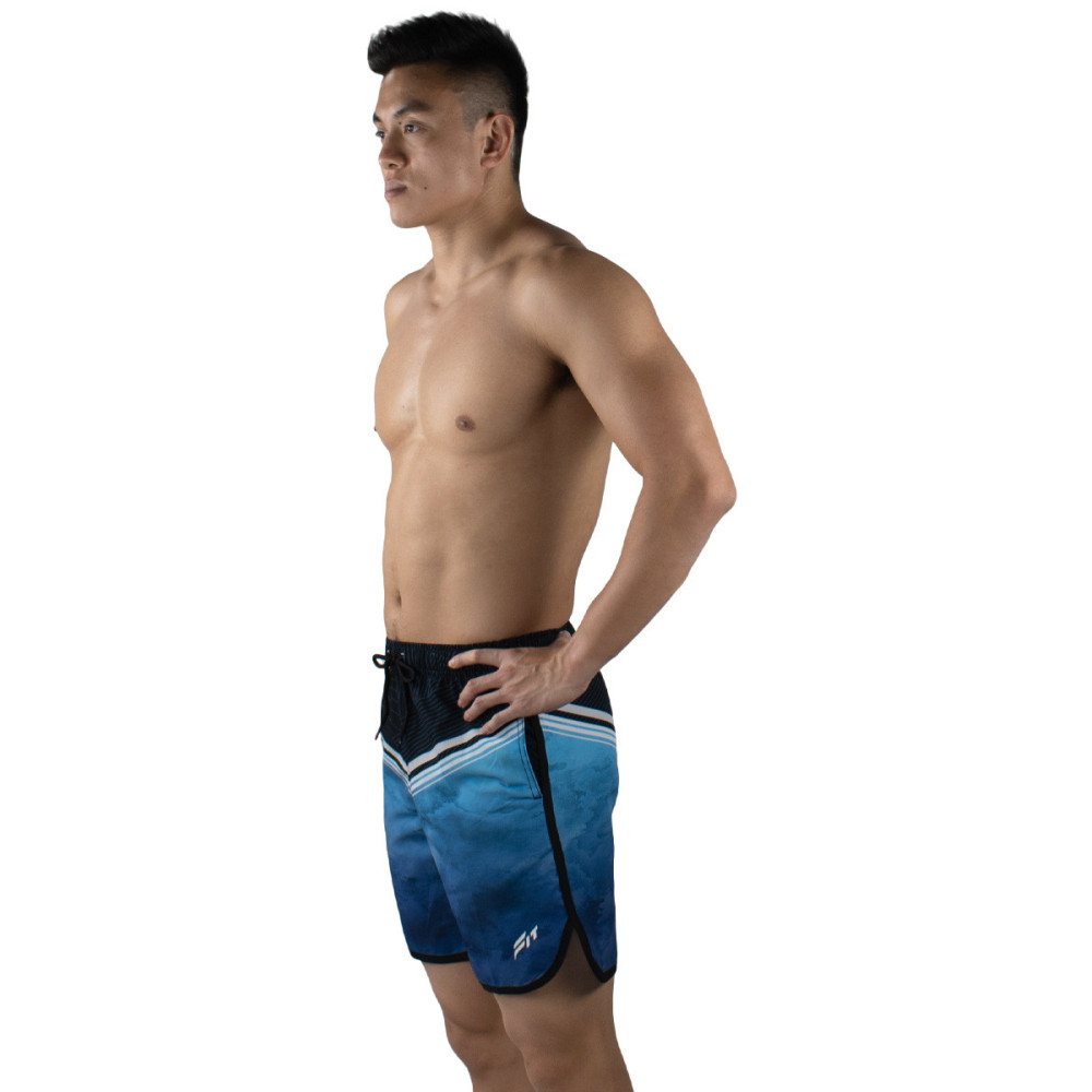 FIT Flexi 17" Boardshorts-Aqua Blue