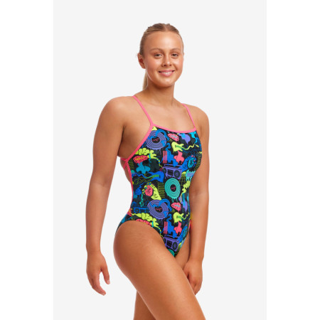 Funkita Ladies Strapped In One Piece Poppy Long, Size: 10