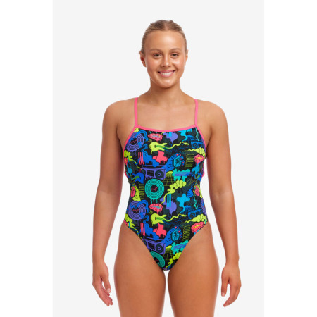 Funkita Ladies Strapped In One Piece Poppy Long, Size: 10