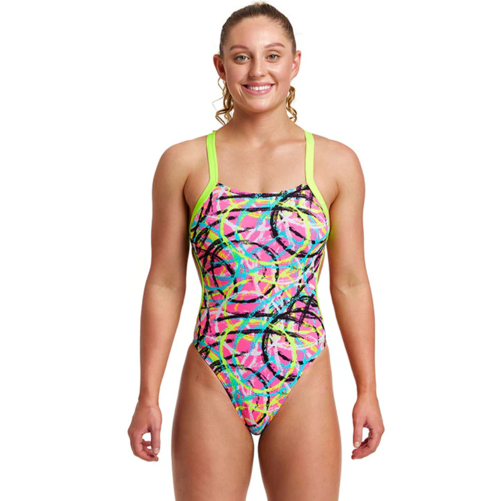 Funkita Ladies' Brace Free One Piece Donut Delight