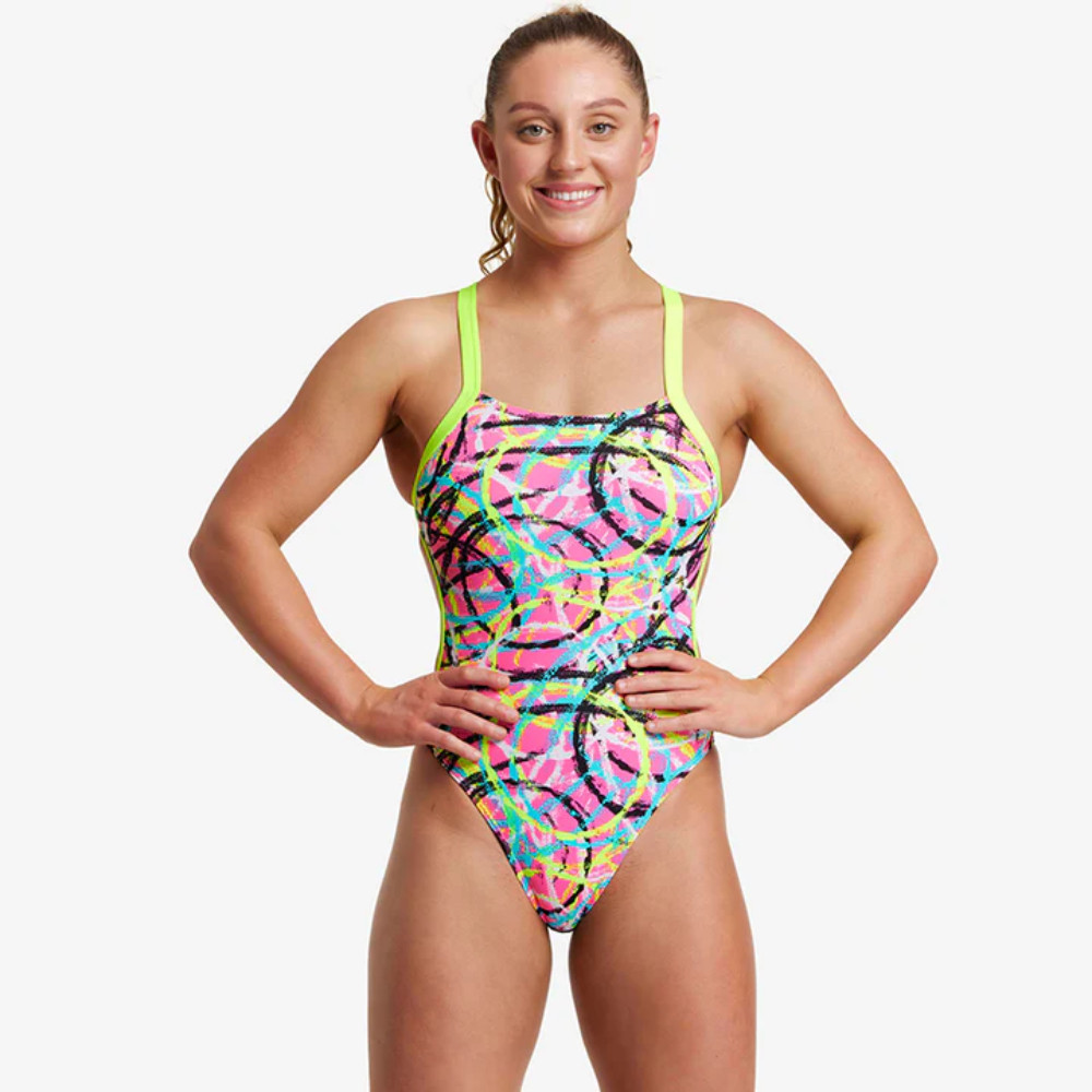 Funkita Ladies' Brace Free One Piece Donut Delight