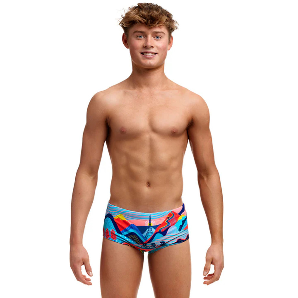 Funky Trunks Boy's Sidewinder Trunks Vive La Funky