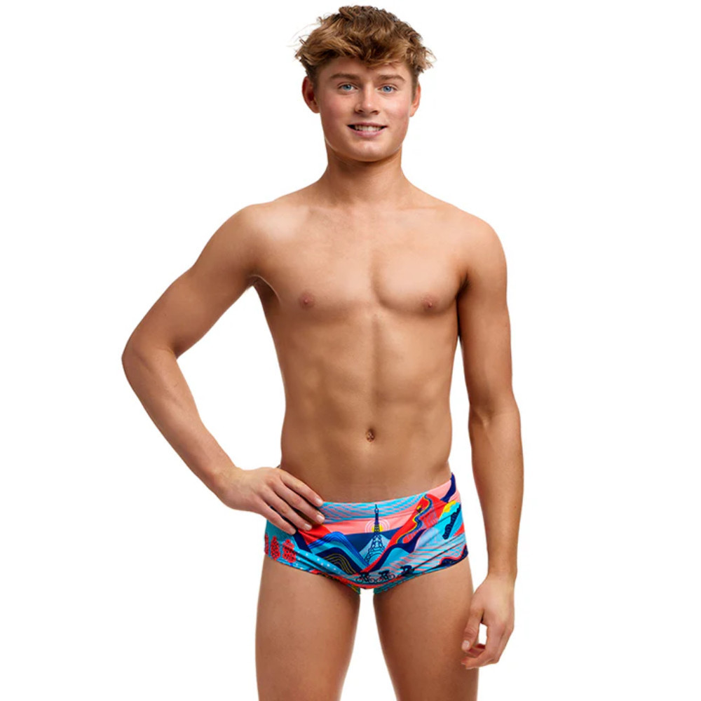 Funky Trunks Boy's Sidewinder Trunks Vive La Funky