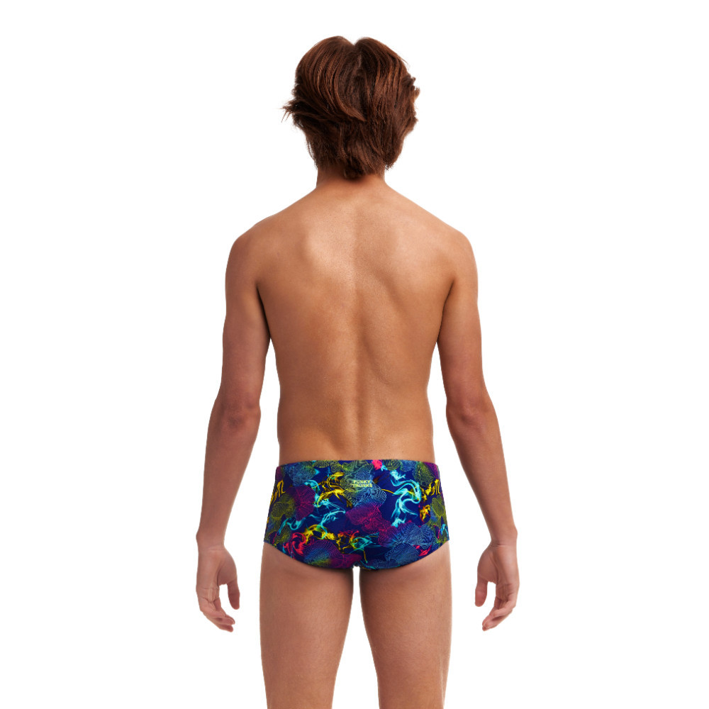 Funky Trunks Boy's Sidewinder Trunks Oyster Saucy