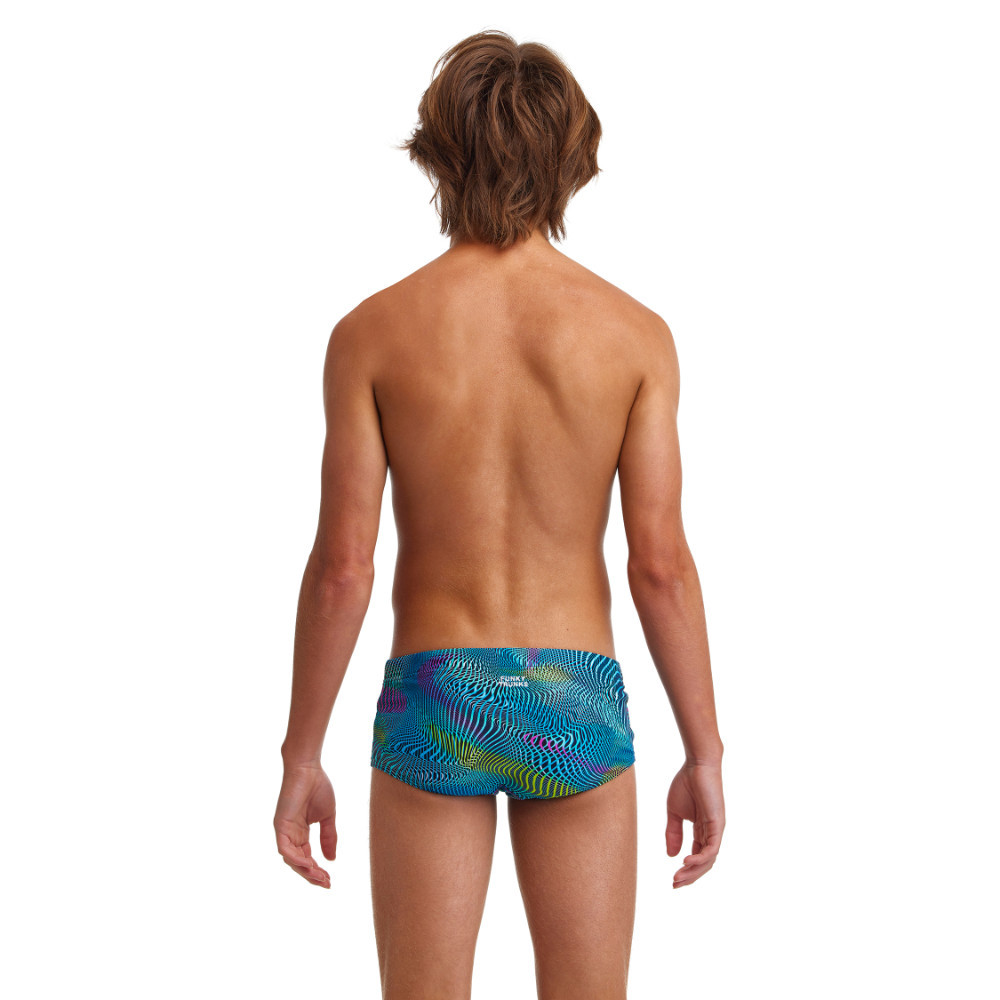 Funky Trunks Boy's Sidewinder Trunks Wires Crossed