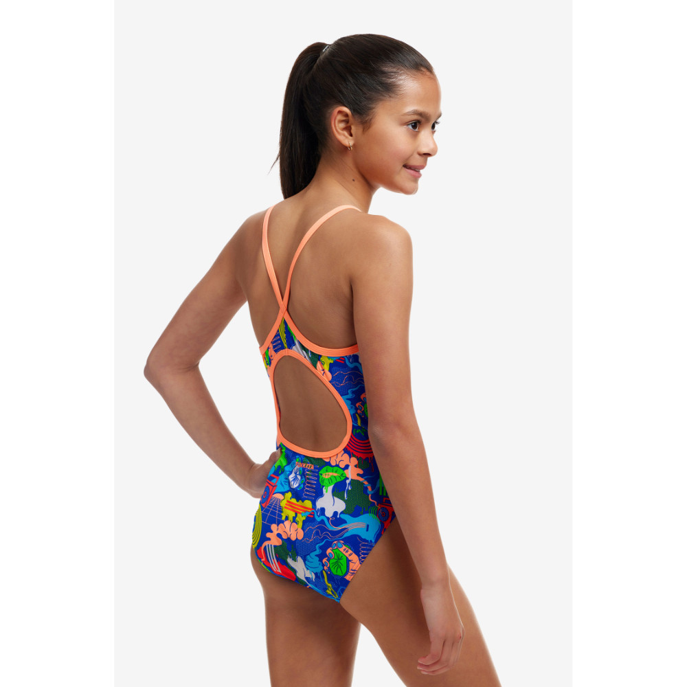 Funkita Girl's Diamond Back One Piece Blues Baby