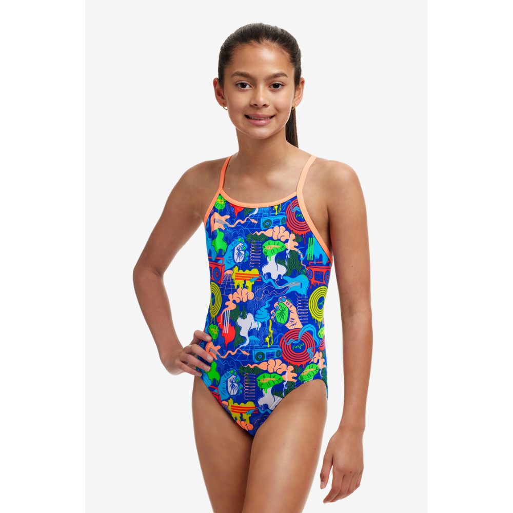 Funkita Girl's Diamond Back One Piece Blues Baby