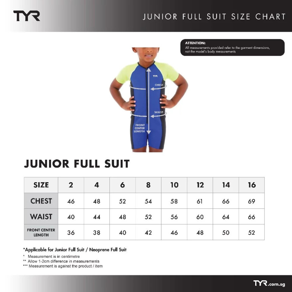 TYR Wanderlust Junior UV Suit - 30 Royal