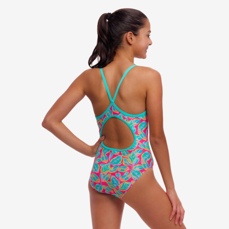 Funkita Girl's Diamond Back One Piece - Planted Pink