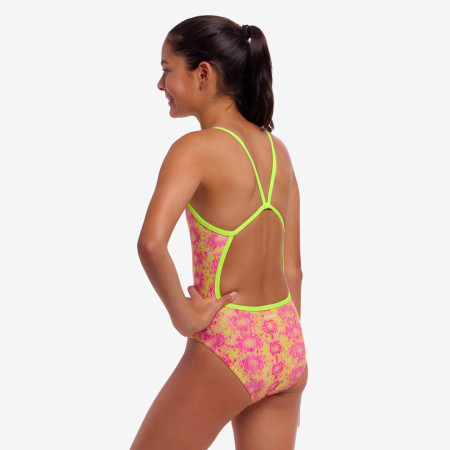 Funkita Girl's Single Strap One Piece - Poison Pink