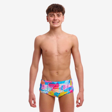 Funky Trunks Boy's Sidewinder Trunks - Pixel Paradise