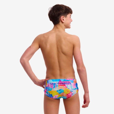 Funky Trunks Boy's Sidewinder Trunks - Pixel Paradise
