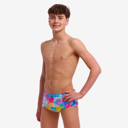 Funky Trunks Boy's Sidewinder Trunks - Pixel Paradise