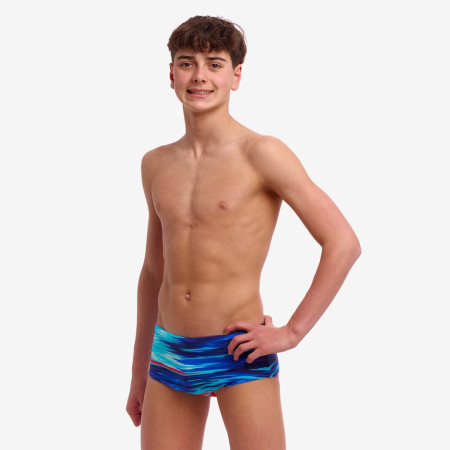 Funky Trunks Boy's Sidewinder Trunks - Storm at sea