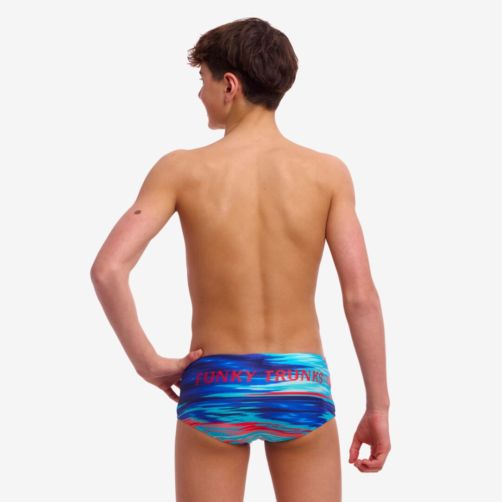 Funky Trunks Boy's Sidewinder Trunks - Storm at sea