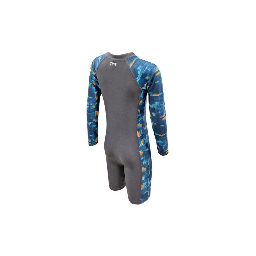 TYR Astro Junior Long Sleeve UV Suit - 22 Teal