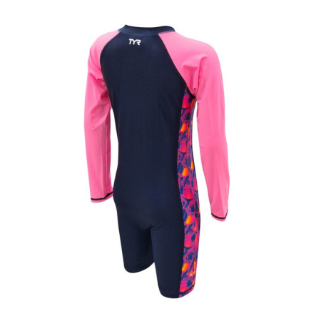 TYR Fiesta Junior Long Sleeve UV Suit - 24 Pink