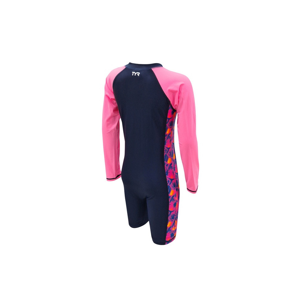 TYR Fiesta Junior Long Sleeve UV Suit - 24 Pink