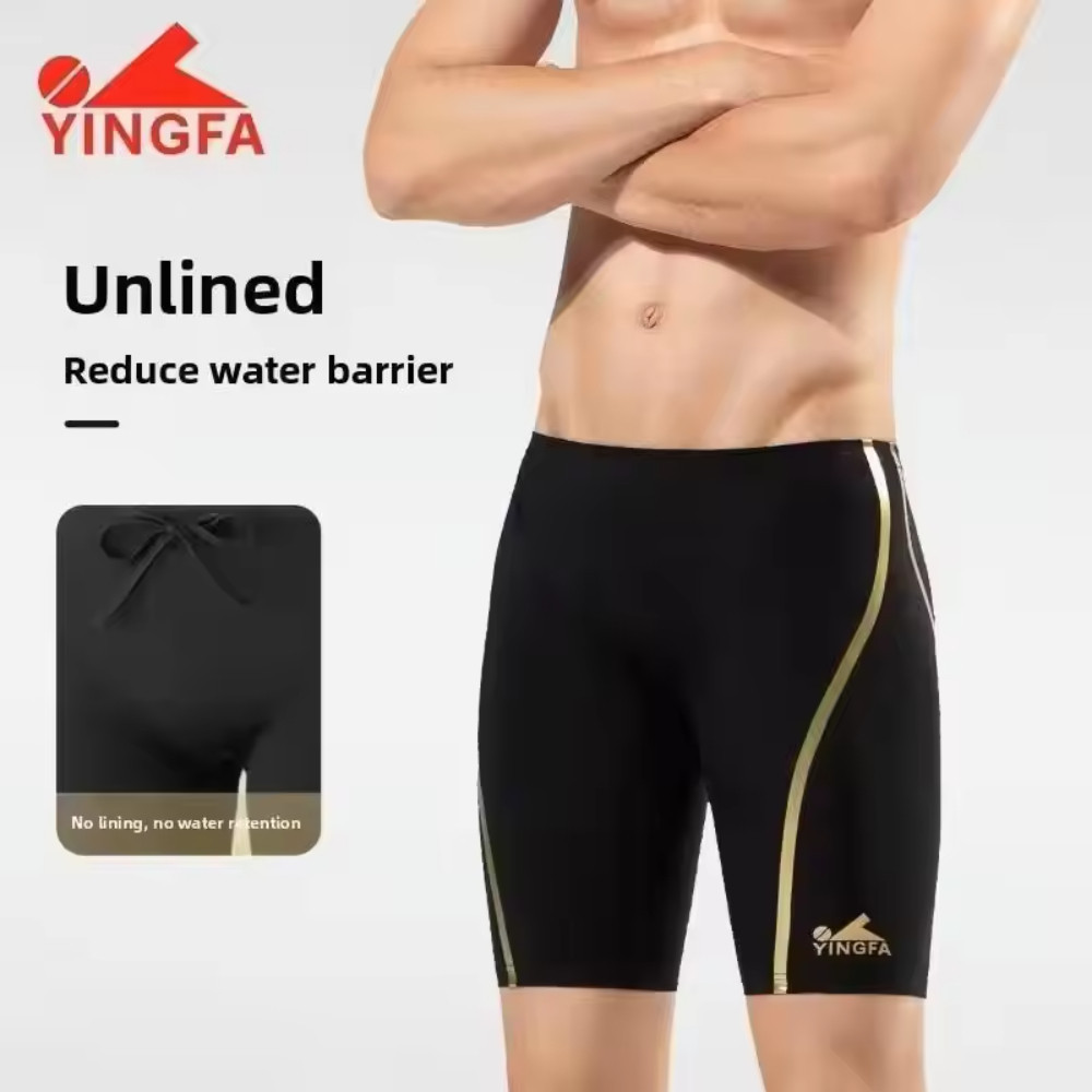 Yingfa Male Competition Jammer 9670 -Black Gold