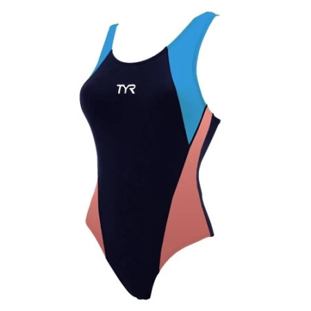 TYR Axis Aerofit (Female Swimwear) - Navy Salmon Blue