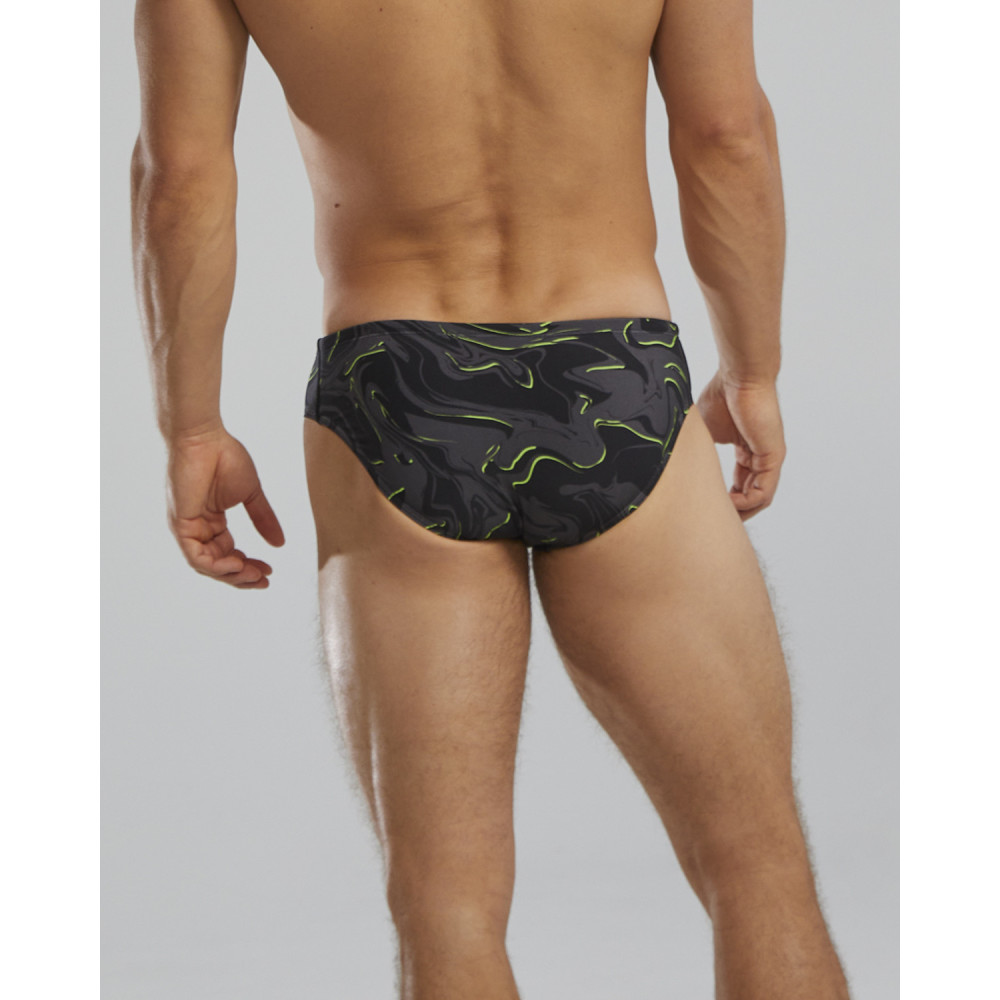 TYR Durafast Elite® Men's Galaxy Brief Swimsuit - 009 Black Lime