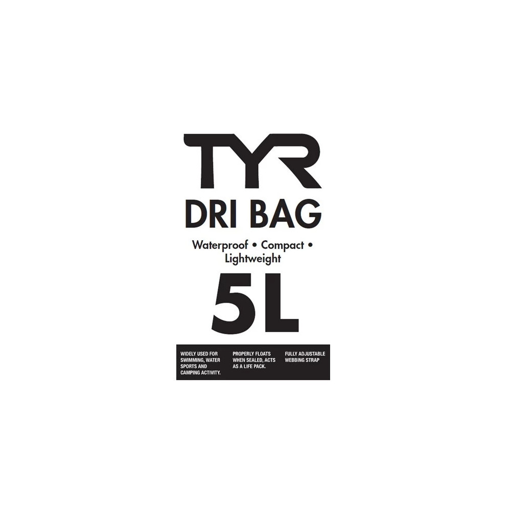 TYR Dri-Bag 5L For Swimming / Water Sports / Camping Activity