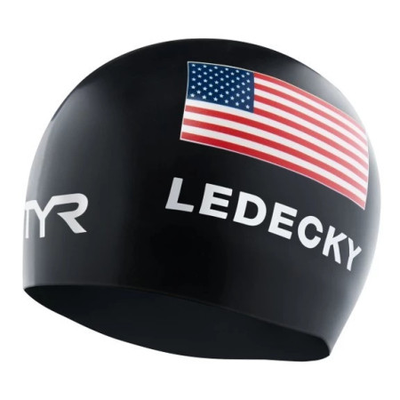 TYR Ledecky Silicone Cap Adult Fit For Swimming
