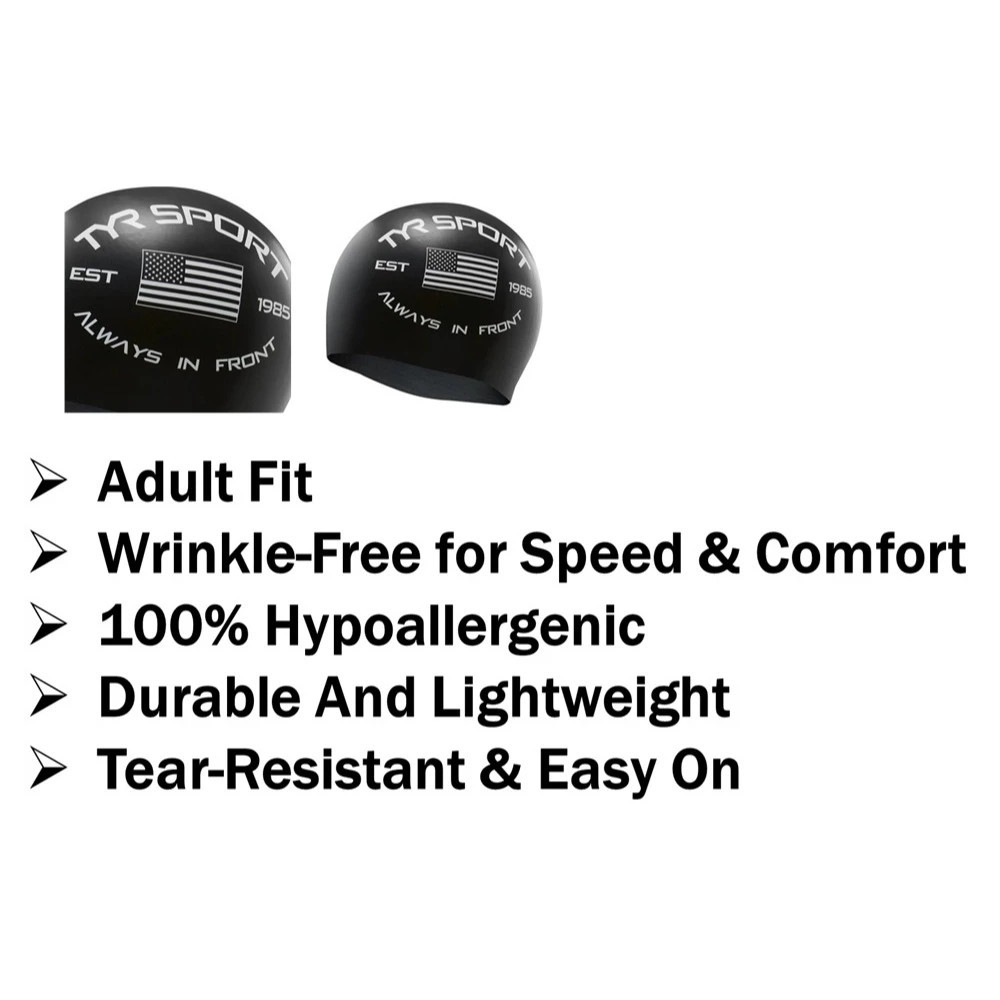 TYR Graphic Swim Cap AIF (Always In Front)