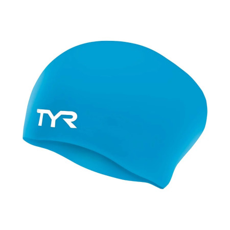 TYR Long Hair Silicone Swim Cap Youth Wrinkle-Free