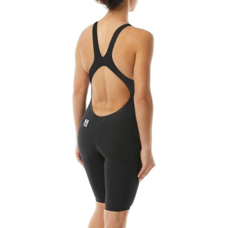 TYR Solid Invictus Open Back Tech Suit - 001 Black
