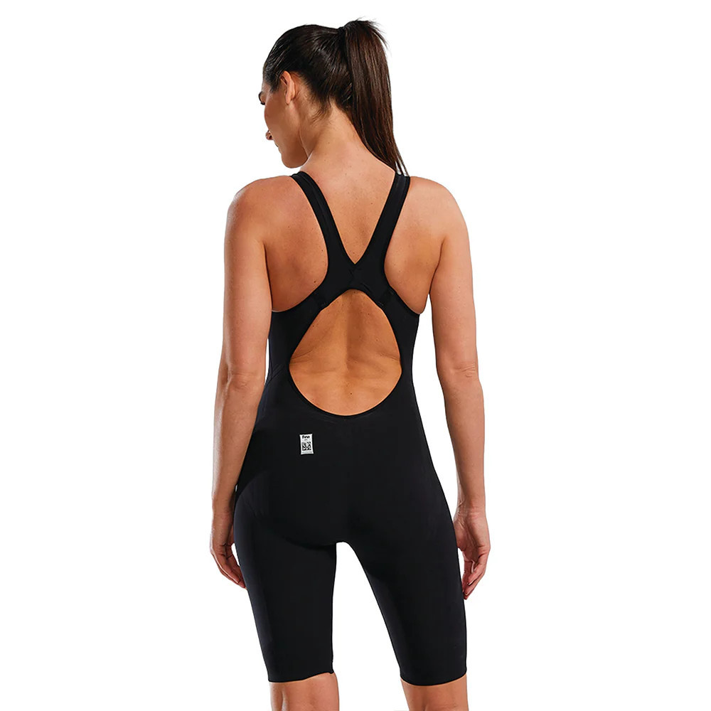 TYR Venzo Solid Open Back Tech Suit - 003 Onyx