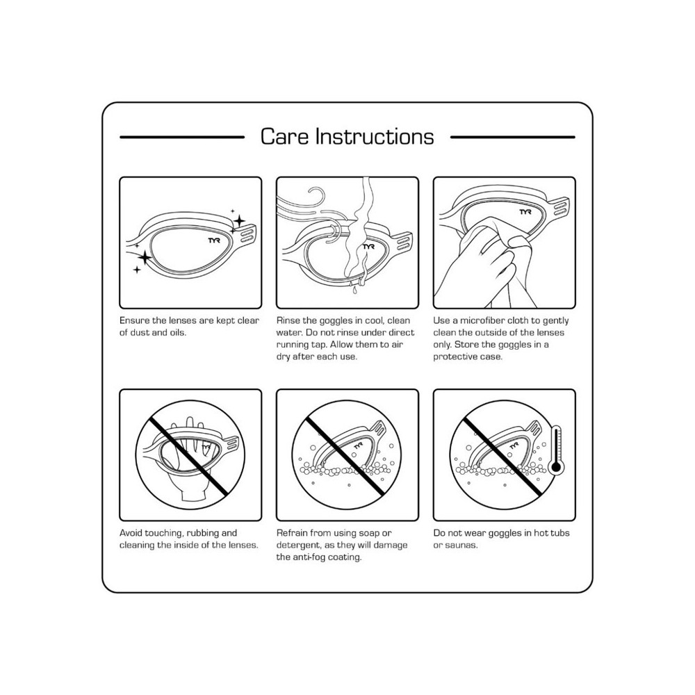 TYR Falcon Mettallised  Swimming Goggles