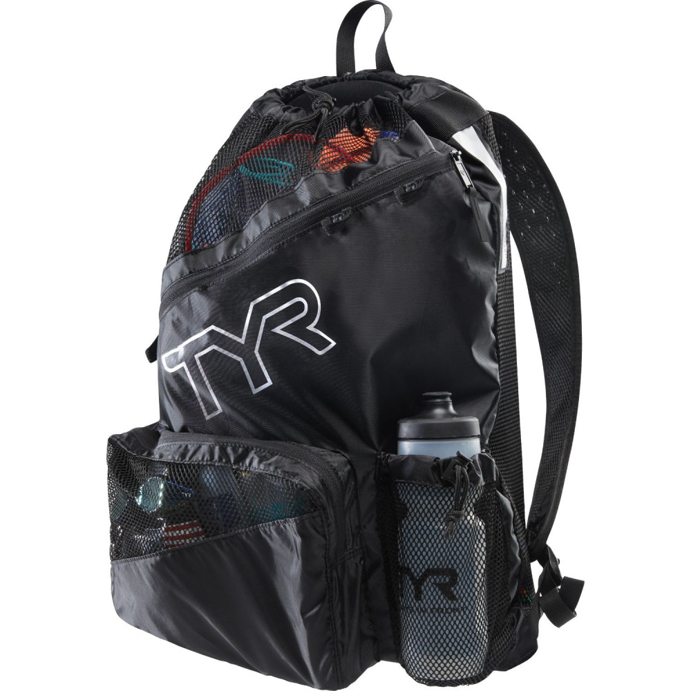 TYR 40L Elite Team Mesh Backpack - 140 Titanium