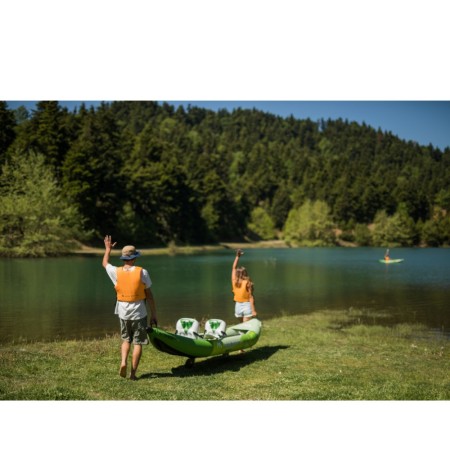 Aqua Marina Betta-412 Recreational Kayak - 2 person. Inflatable deck. Kayak paddle set included