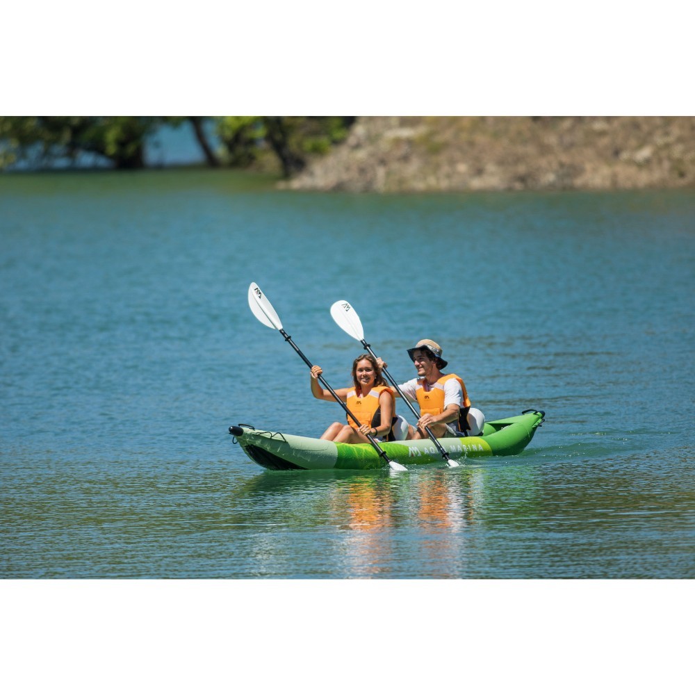 Aqua Marina Betta-412 Recreational Kayak - 2 person. Inflatable deck. Kayak paddle set included