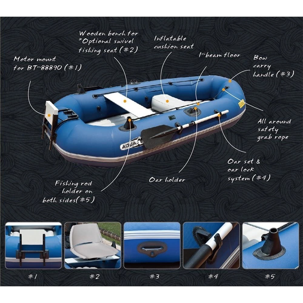 Aqua Marina CLASSIC  Advanced Fishing Boat with electric motor mount