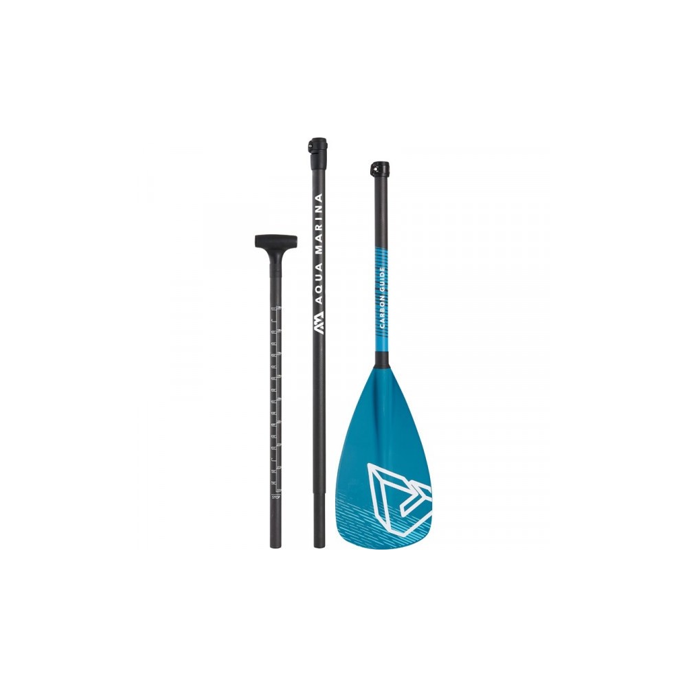Aqua Marina CARBON GUIDE Adjustable Carbon/Fiberglass iSUP Paddle (3 sections)