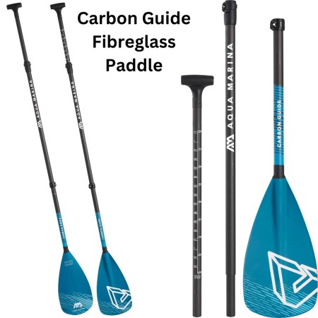 Aqua Marina CARBON GUIDE Adjustable Carbon/Fiberglass iSUP Paddle (3 sections)