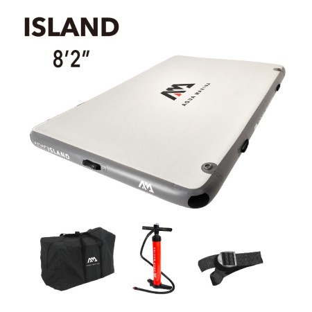 Aqua Marina ISLAND- Inflatable Air Platform 2.5m x 1.6m x15cm Thickness (high pressure hand pump included)