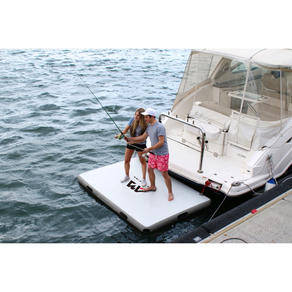 Aqua Marina ISLAND- Inflatable Air Platform 2.5m x 1.6m x15cm Thickness (high pressure hand pump included)