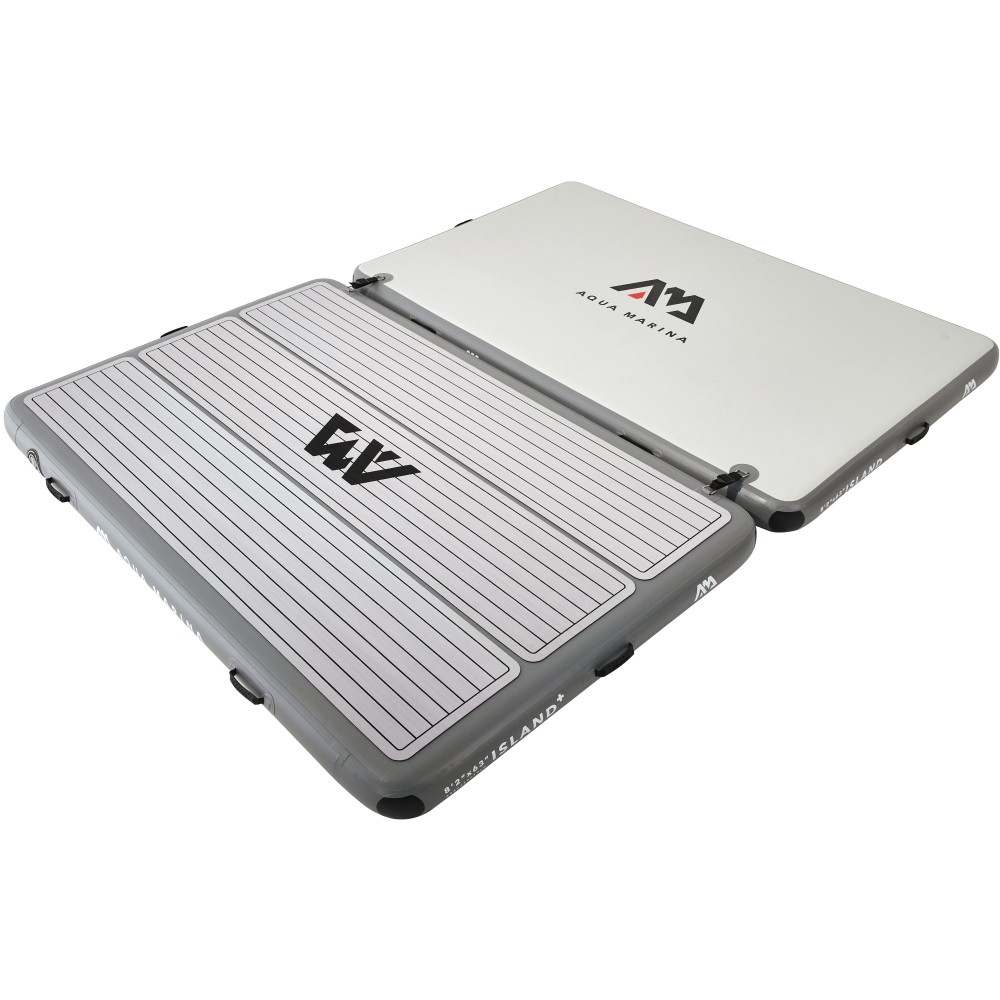 Aqua Marina ISLAND+ - Inflatable Air Platform 2.5 x 1.6m x15cm, with EVA footpad (high pressure hand pump included)