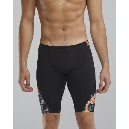 TYR Durafast Elite® Men's Validus Blade Splice Jammer - 957 Orange Aqua Black