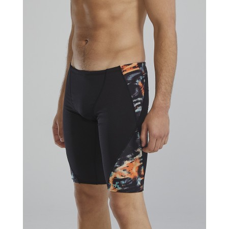 TYR Durafast Elite® Men's Validus Blade Splice Jammer - 957 Orange Aqua Black