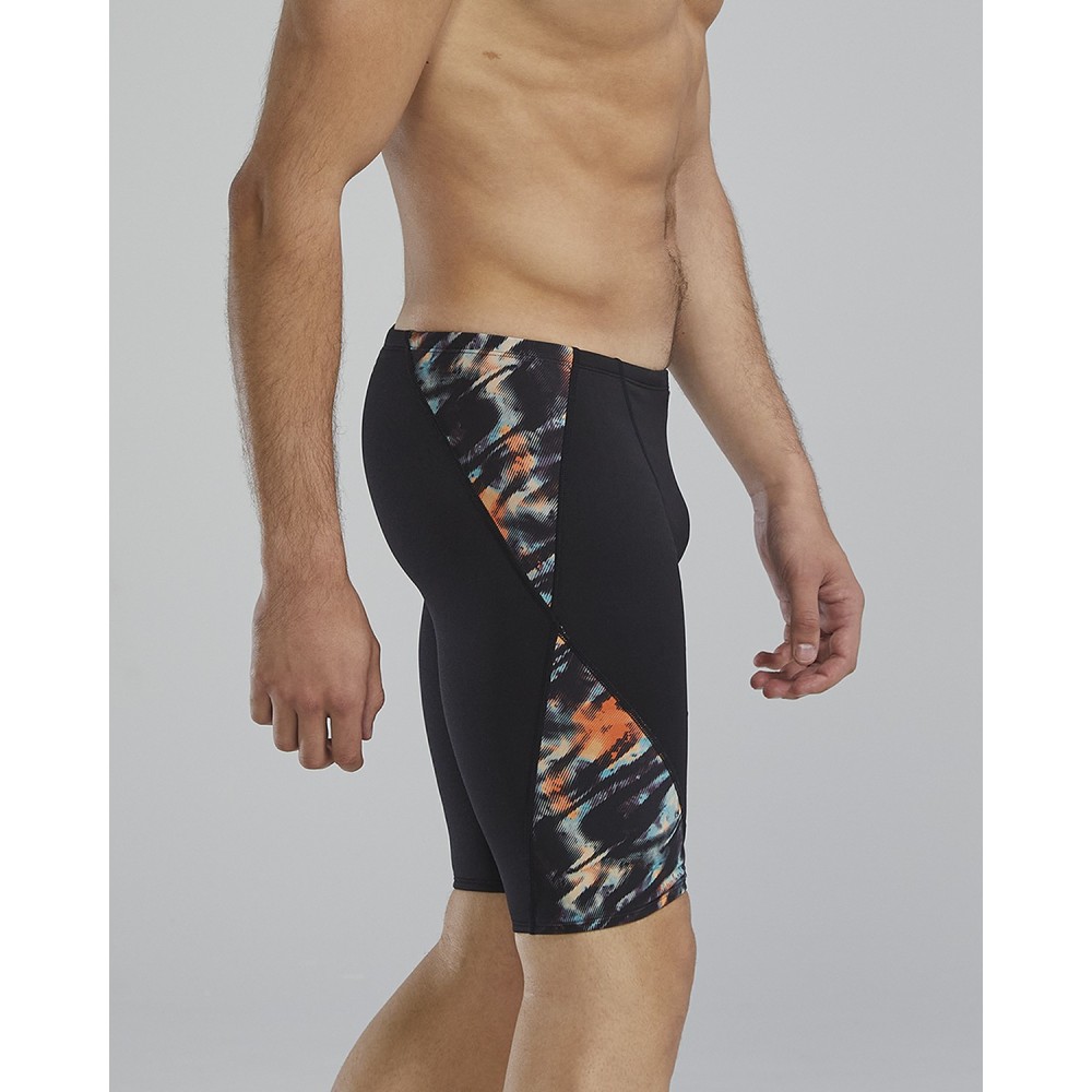 TYR Durafast Elite® Men's Validus Blade Splice Jammer - 957 Orange Aqua Black