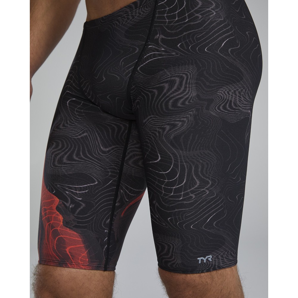 TYR Durafast Elite® Men's Firestorm All Over Jammer - 160 Met Fire